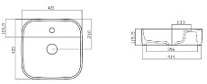 Раковина Gural Vit Nova NO28MUL01 42 см белый