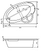 Акриловая ванна Santek Шри-Ланка 150x100 L/R