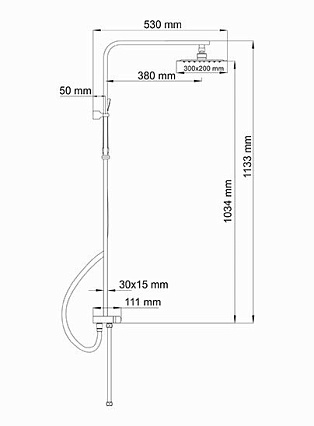 Душевая стойка WasserKRAFT A042