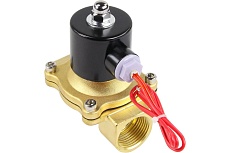 Электромагнитный клапан DN.ru двухходовой VS2W-100V-NC Ду32 Ру10 латунь, VITON 220B AC D130-01562