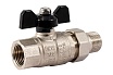 Шаровой кран PROFACTOR с полусгоном PF STRONG ручка бабочка в/н 1/2 дюйма PF UBV 278