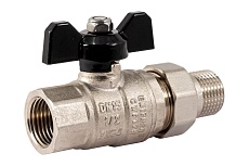 Шаровой кран PROFACTOR с полусгоном PF STRONG ручка бабочка в/н 1/2 дюйма PF UBV 278