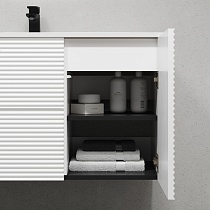 Тумба с раковиной Iddis Bild 100 см белый BIL10W0i95K