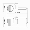 Держатель туалетной бумаги WasserKRAFT Donau K-9459 с держателем освежителя