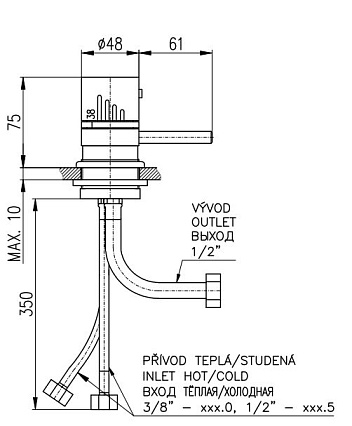 Ручка Rav Slezak DT268.5 термостат