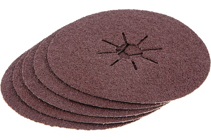 Круг шлифовальный фибровый Flex 243-008 (5 шт; 125 мм; P40; 12000 об/мин; 80 м/с) Hammer 526836