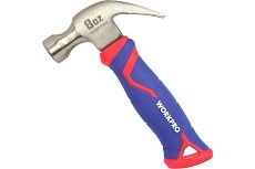 Молоток столярный WORKPRO с фибергласовой рукояткой, 225 гр, короткий WP241008