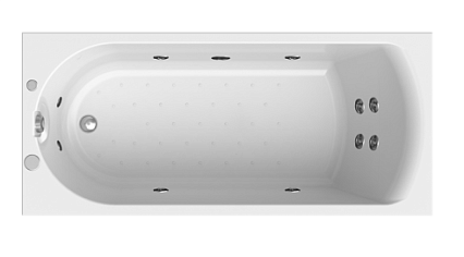 Акриловая ванна Ваннеса Николь 150х70 с г/м Актив хром