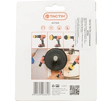 Щетка с пластиковой щетиной круглая 100 мм, хвостовик 1/4&quot; TACTIX 447504