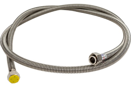 Подводка для газа СТМ ГАЗ сильфонная, 1/2", гайка-гайка, 200 см CGHF1220