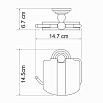 Держатель туалетной бумаги WasserKRAFT Ammer K-7025 матовый хром