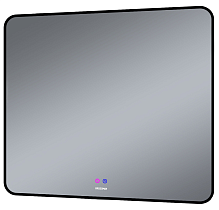Зеркало Grossman Elegance-норма 90x80 см с подсветкой и подогревом, черный 1790802
