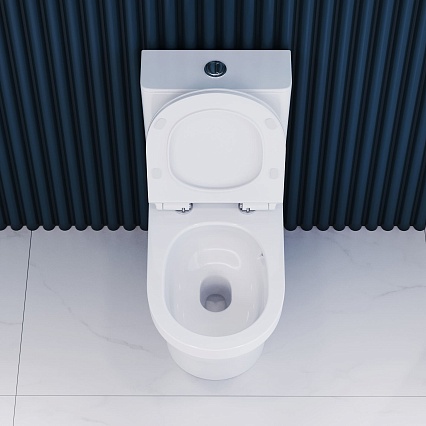 Унитаз-компакт RGW SW-06 безободковый Tornado, с микролифтом 67420106-01