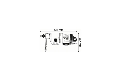 Дрель алмазного бурения Bosch GDB 350 WE 0.601.189.900