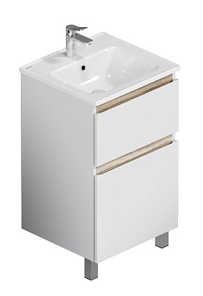 Тумба с раковиной Am.Pm X-Joy 50 см напольная, белый глянец