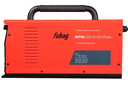 Сварочный инвертор Fubag INTIG 200 AC/DC PULSE, горелка FB TIG 26 5P 4m, 38459 , НАКС, 31412.1Н