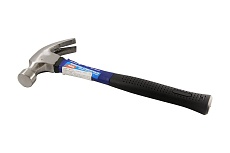 Молоток с гвоздодером 450г фибергласовая ручка KROFT 202445