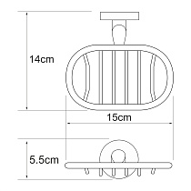 Мыльница-решетка WasserKRAFT Rhein K-6269