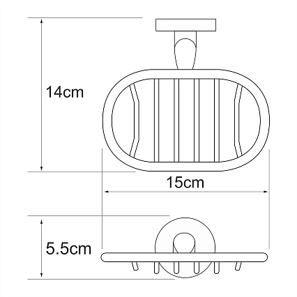 Мыльница-решетка WasserKRAFT Rhein K-6269