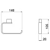 Держатель туалетной бумаги Allen Brau Infinity 6.21007-00 хром