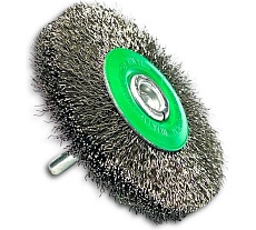 Щетка дисковая гофрированная Lessmann Д80x13, ROF 0.30 мм, хвостовик 6мм 418362
