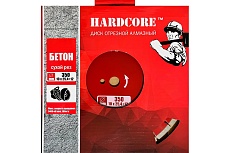 Диск алмазный сухой рез Бетон 350x3.2x10x25.4+12 мм Hardcore 180350