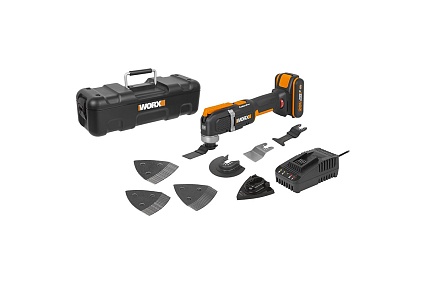 Аккумуляторный реноватор Worx 20 В, 2 Ач х 1, ЗУ 2 А, кейс WX696