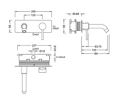 Смеситель для раковины Timo Saona 2371/17SM золото матовое