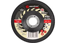 Круг лепестковый торцевой Plus 72 лепестка, 125x22.2 мм, P40 Greatflex 71-844