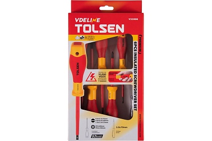 Набор диэлектрических отверток TOLSEN 6 предметов V33506