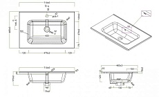 Тумба с раковиной BelBagno Kraft 70 см Cemento Grigio