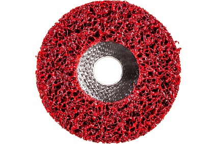 Диск зачистной Clean Strip Red 115х22 мм с фибровой оправкой BlackFox 12575