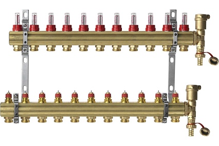 Комплект коллекторов Danfoss FHF-11F set , 11 выходов 088U0731 049530
