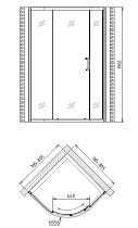 Душевой уголок Gemy Victoria S30061A 80x80