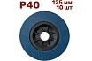 Лепестковый шлифовальный круг 125 мм, P40, 10 шт Vitatools FD-PZ-15000-125-P40-10