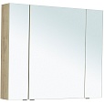 Зеркальный шкаф Aquanet Алвита New 100 см дуб веллингтон белый 00277545
