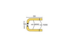 Пара консолей с электродами 250 мм BlueWeld 803166