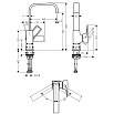 Смеситель для раковины Hansgrohe Metropol 230 74511000