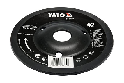 Диск-фреза шлифованный по дереву для УШМ, 125мм Yato YT-59165