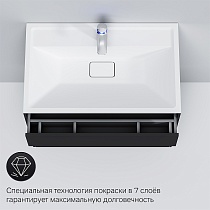 Тумба с раковиной Am.Pm Inspire 2.0 80 см подвесная графит матовый