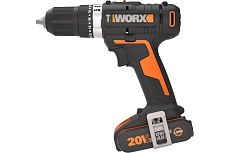 Ударная аккумуляторная дрель-шуруповерт Worx 50 Нм, 20 В, 2 Ач x 2, ЗУ 2 А, кейс WX370