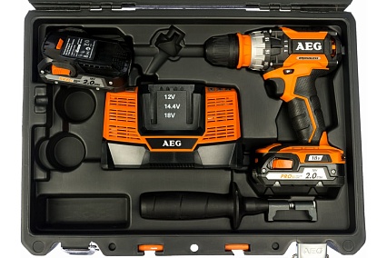 Бесщеточная аккумуляторная дрель AEG BSB 18CBL LI-202C 4935448462