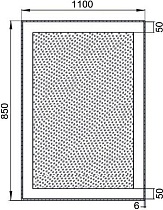 Зеркало Aquanet Алассио 110x85 см, с функцией антипар