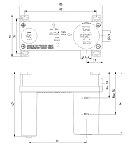 Внутренняя часть смесителя E.C.A 102166601C1EX черная матовая