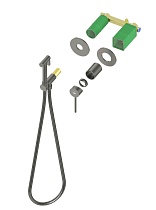 Смеситель Timo Saona 2339/13SM с гигиеническим душем, никель
