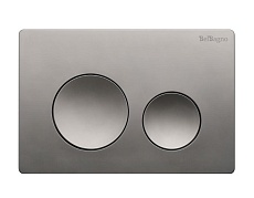 Кнопка смыва BelBagno BB-03C-GM оружейная сталь