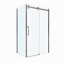 Душевой уголок BelBagno MARINO-2-AH-1-130/80-C-GM 130x80 прозрачный, оружейная сталь