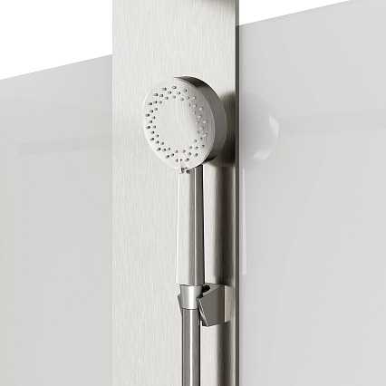 Душевая кабина Black&White Galaxy G8708N 110x80 брашированный никель