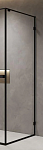 Боковая стенка AQUAme 90x200 прозрачная, черный матовый AQM7409-2-9