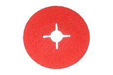 Фибровый шлифовальный круг CR5229 125х22 мм, керамика, Р24, 10 шт Interflex 3024242501-10